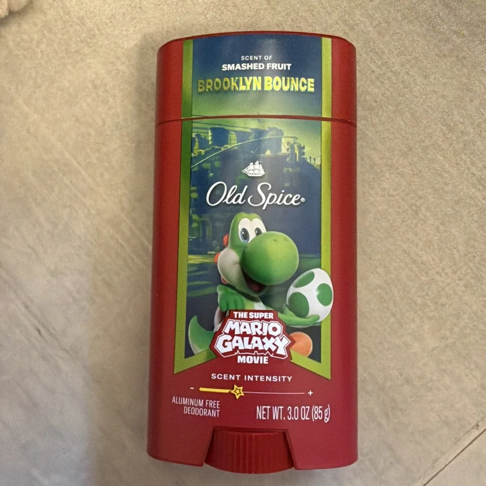 Old Spice Mario Galaxy Mario Brooklyn Bounce Smashed Fruit Deodorant
